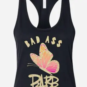 A Bad ass boss bitch vest with lips designs